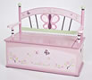 Levels of Discovery Sugar Plum Toy Box Bench
