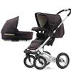 Mutsy SS06S-TEBROWN 4 Rider Newborn Stroller System, Team Brown