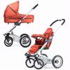 Mutsy SS06S-COORANGE-KIT 4 Rider Newborn Stroller System, College Orange
