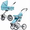Mutsy SS06S-COOCEAN-KIT 4 Rider Newborn Stroller System, College Ocean
