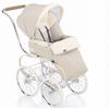 Inglesina AC06A-6TORKIT Classica Stroller Seat Kit With Chrome/Ivory Balestrino Frame, Hood, and Boot Cover - Tortora