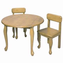GiftMark 3000 Queen Anne Round Table and Chair Set