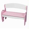 Giftmark 2070PW Arc Backed Bench - Pink and White