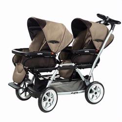 Peg-P&eacute;rego 2008 Duette SW Twin Stroller in Moka above 
