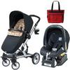 Peg Perego CR24-MB24KIT Skate Travel System With Free Diaper Bag - Bubbles Green