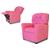 Dozydotes 7268 MicroSuede Classic 7 Button Children's Recliner - Hot Pink  Made in USA 