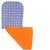 Maclaren AOX11143 Reversible Stroller Liner - Retro Quilt (Sky Blue/Flame Orange)