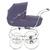 Inglesina AE05A1000-AB06A-0MAR 2009 Classica Pram With Balestrino Chrome/ Blue Frame (Includes Diaper Bag) - Marina Made in USA 