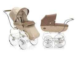 Inglesina AC06B6ECR- AB06B0ECR - AE05A3000 Classica Complete Set- Pram Bassinet - Frame -Stroller Seat - Light Brown 2010