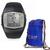Polar FT40 Heart Rate Monitor 90032305, Male Grey with FREE Polar Cinch Bag Made in USA 
