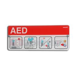 AED Awareness Placard - Red