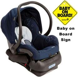 Maxi-Cosi IC099BIH Mico Infant Car Seat w/Baby on Board Sign - Dress Blue