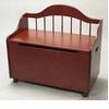 GiftMark 4025C Toy Chest / Deacon Bench - Cherry