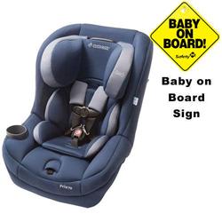 Maxi-Cosi CC099BIH - Pria 70 Car Seat w/Baby on Board Sign (Dress Blue)