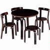 Anka A8505 Tables and Chairs Mini Furniture in Espresso  Made in USA 