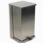 Detecto C-32 Stainless Steel Step-On Can Waste Receptacle 32 Quart (8 gallon) Capacity