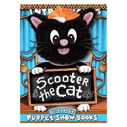Lisa LeLeu Studios W12343 Puppet Play Set Storybook - Scooter The Cat