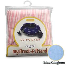 MyBrestFriend 816 Blue Gingham Nursing Pillow Slip Cover