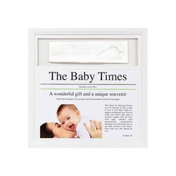 Baby Art, FR019WHO News Print Frame - White