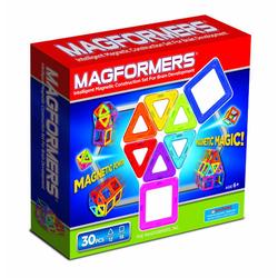 Magformers 63076, Magnetic Building Construction Set - 30 Piece Rainbow Set