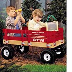 Radio Flyer red ATW All Terrain Wagon Air tires. Good condition