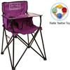 ciao! baby - Portable High Chair with Rattle Teether Toy - Purple