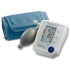 Lifesource UA-705VL Advanced Manual Inflate Blood Pressure Monitor with Pressure Rating Indicator -  Large Cuff 