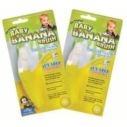 Original Baby Banana Brush for Toddlers- 2 Pack