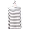 Covered Goods 1001NC Classic Grey and Ivory Stripe Nursing Cover