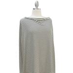 Covered Goods 1002NC Black and Ivory Pinstripe Nursing Cover
