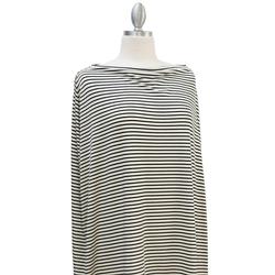Covered Goods 1002NC Black and Ivory Pinstripe Nursing Cover