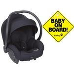 Maxi-Cosi Mico 30 Infant Car Seat - Night Black with Bonus Baby on Board Sign