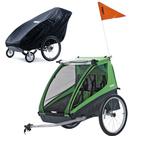 THULE Cadence2+ Bicycle Trailer - Green with Storage Cover