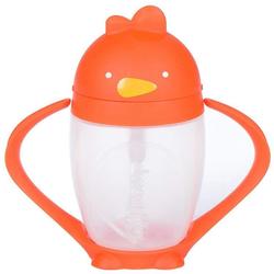 Lollaland 1004 10 oz Straw Sippy Cup with Weighted Straw - Orange