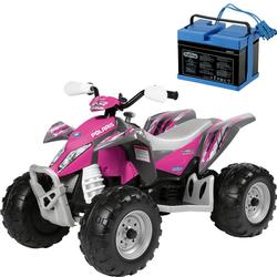 Peg Perego Outlaw Pink Power with Spare 12 Volt Battery
