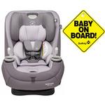 Maxi-Cosi Pria 3-in-1 Convertible Car Seat - Silver Charm with Baby on Board Sign