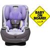 Maxi-Cosi Pria 3-in-1 Convertible Car Seat - Moonshine Violet with Baby on Board Sign