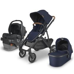 UPPAbaby  VISTA V2 Stroller - NOA (navy/carbon/saddle leather) + MESA V2 Infant Car Seat - JAKE (charcoal)