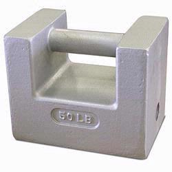 Rice Lake 12839  Class F - Class 6 NIST Avoirdupois Grip Handle Weights Cast Iron 50lb