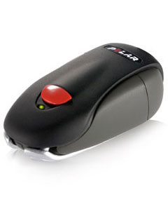 Wireless connection with a foot pod brings real-time running speed and distance measurement to a Polar training computer.